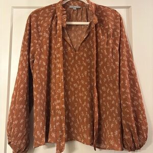 Floral Rust Blouse